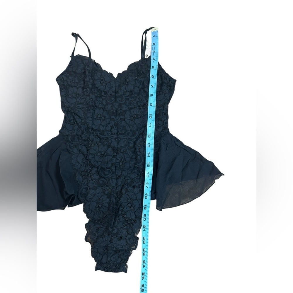 Free People Revolve HAH Sexy Maid to Wear Bodysuit in Noir Lace Sz Small NWT - Picture 6 of 13
